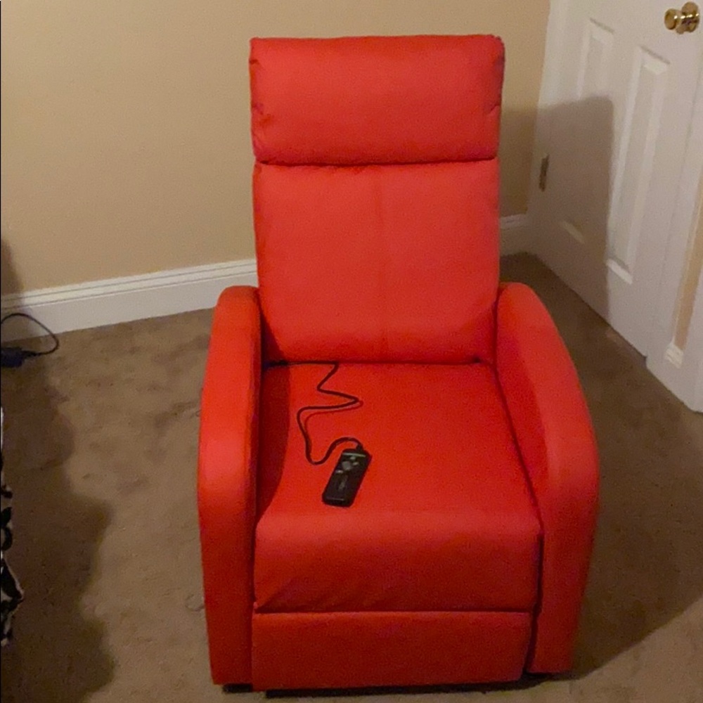 Leather massage recliner chair